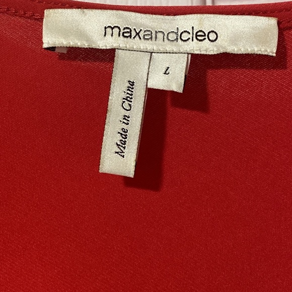 Red Long Sleeve Dress - LARGE - Picture 5 of 6